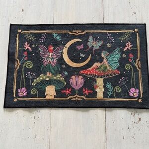 Evergreen Fairy and Mushroom Indoor/Outdoor Mat - New